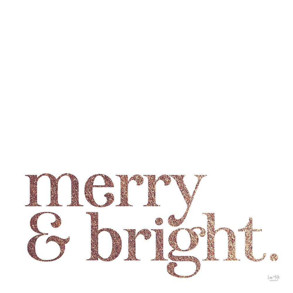 Merry And Bright art print by Lux + Me Designs for $57.95 CAD