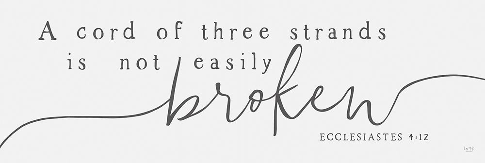 A Cord of Three Strands art print by Lux + Me Designs for $57.95 CAD