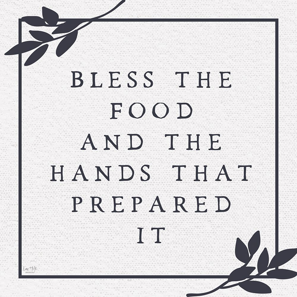 Bless the Food art print by Lux + Me Designs for $57.95 CAD