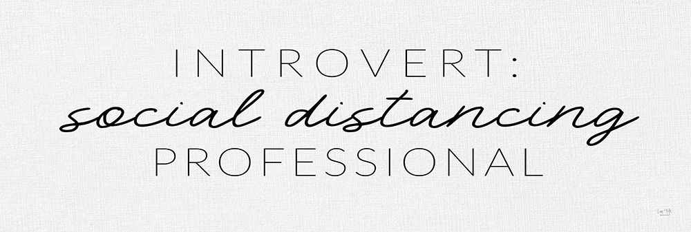 Social Distancing Professional art print by Lux + Me Designs for $57.95 CAD