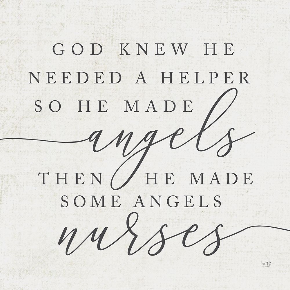 God Made Angel Nurses art print by Lux + Me Designs for $57.95 CAD