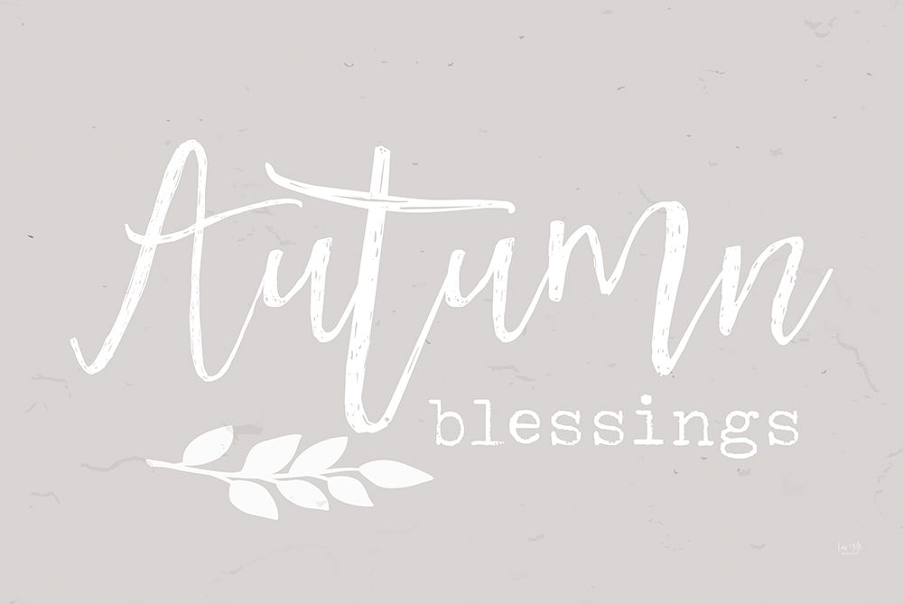 Autumn Blessings art print by Lux + Me Designs for $57.95 CAD
