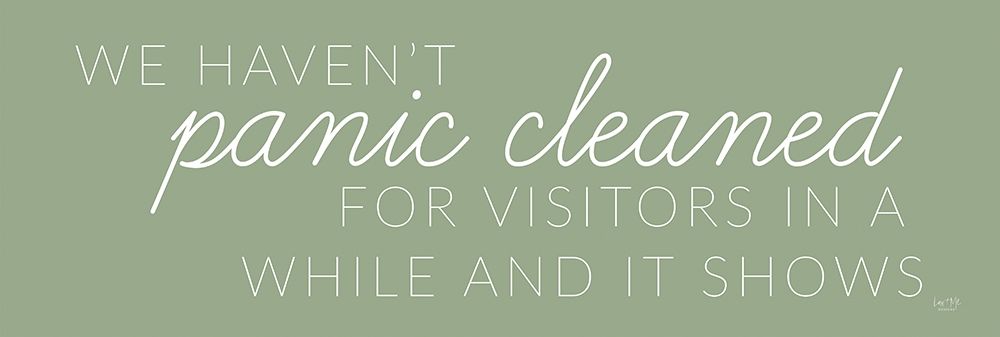Panic Cleaned art print by Lux + Me Designs for $57.95 CAD