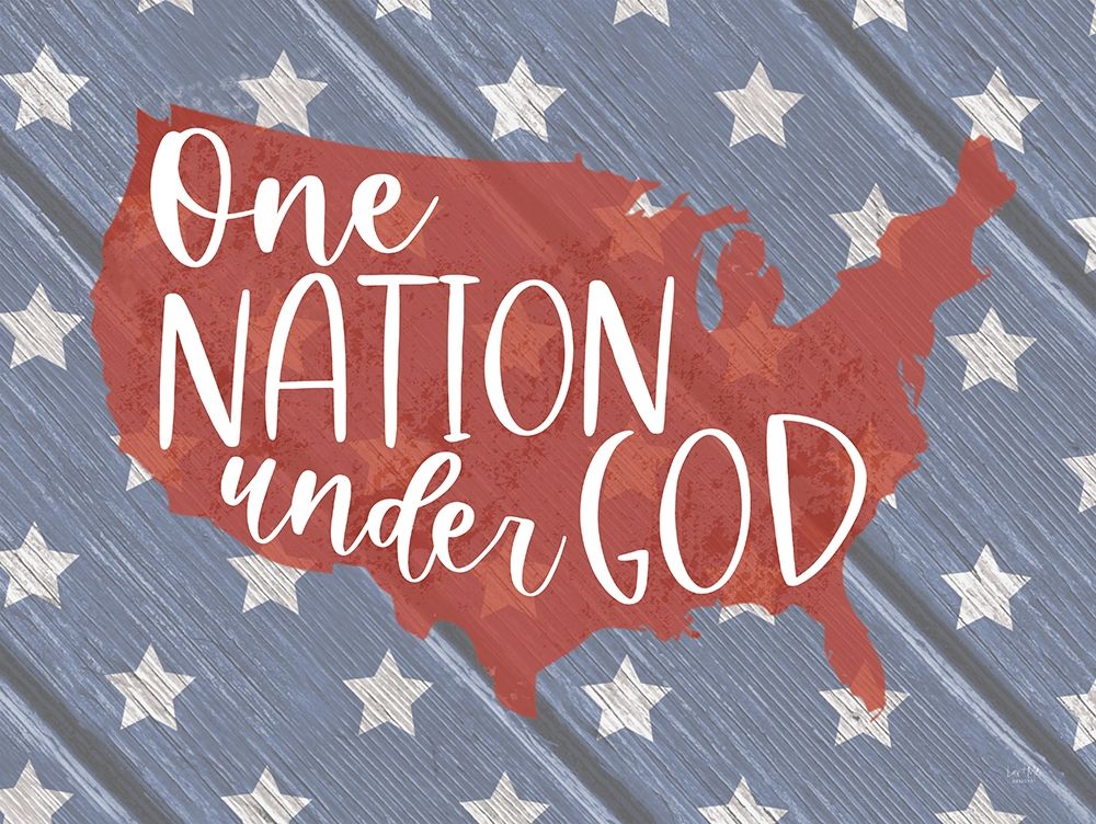 One Nation Under God art print by Lux + Me Designs for $57.95 CAD