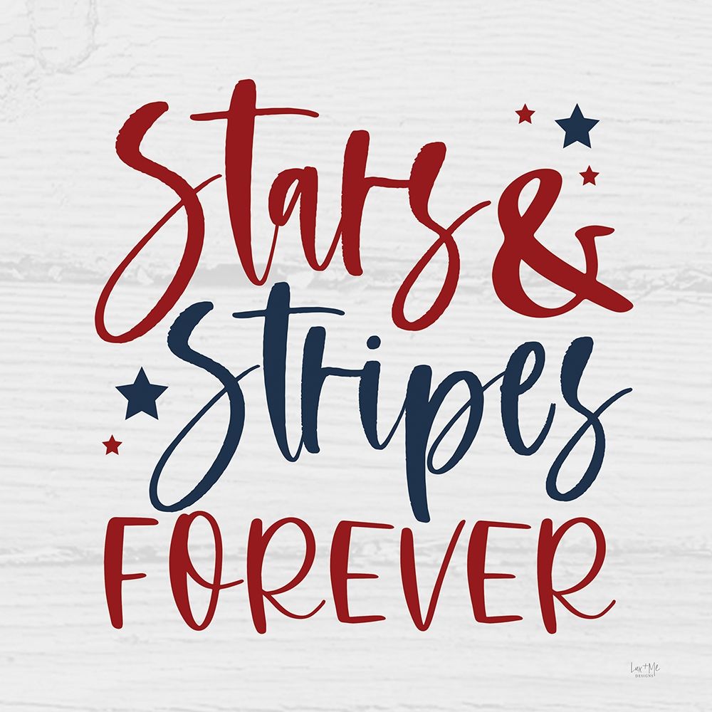 Stars and Stripes Forever II art print by Lux + Me Designs for $57.95 CAD