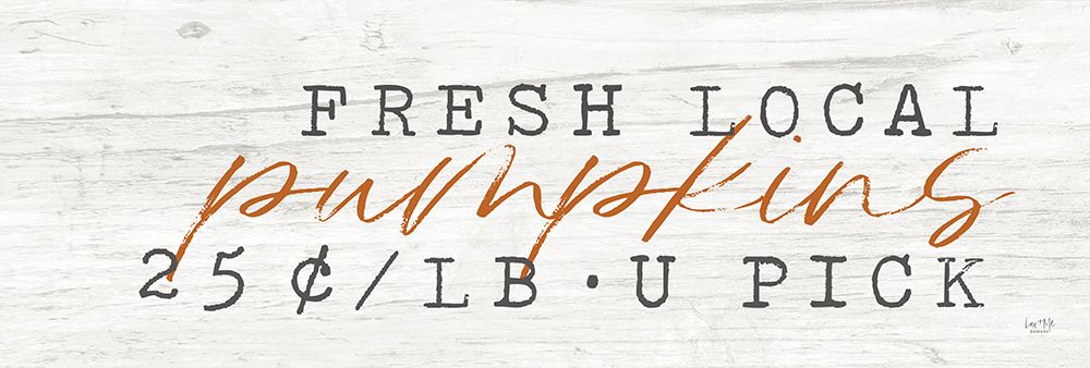 Fresh Local Pumpkins art print by Lux + Me Designs for $57.95 CAD