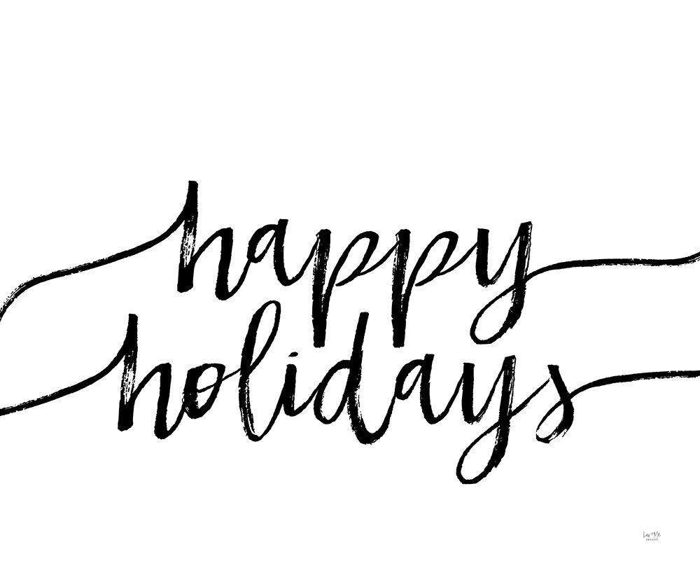 Happy Holidays art print by Lux + Me Designs for $57.95 CAD