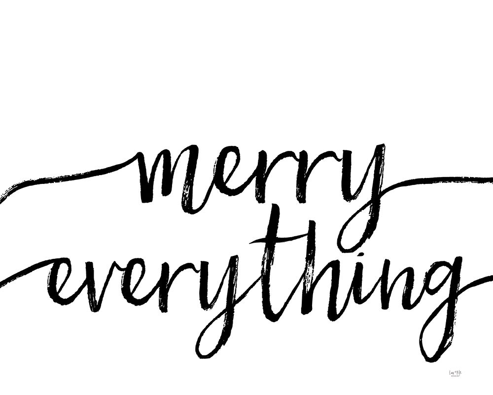 Merry Everything art print by Lux + Me Designs for $57.95 CAD