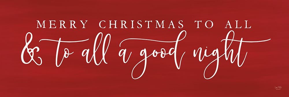 Merry Christmas to All art print by Lux + Me Designs for $57.95 CAD