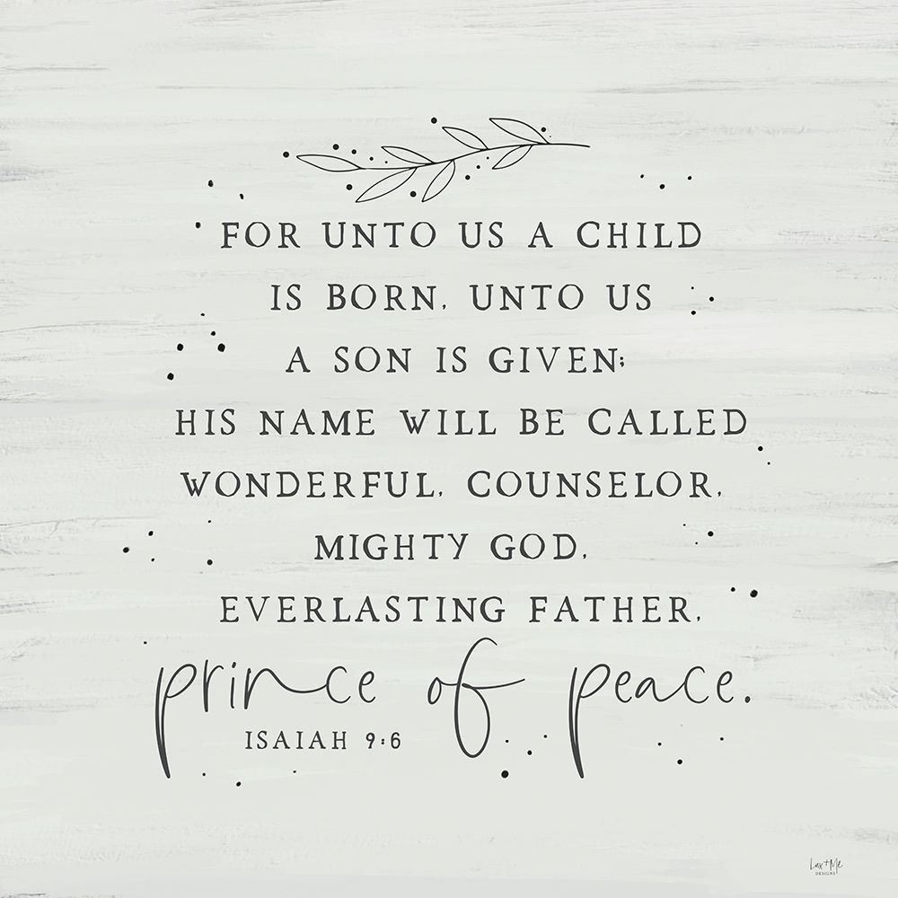 Prince of Peace art print by Lux + Me Designs for $57.95 CAD