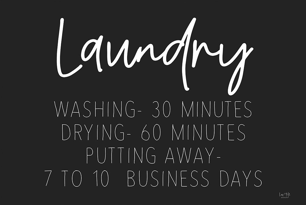Laundry Schedule art print by Lux + Me Designs for $57.95 CAD