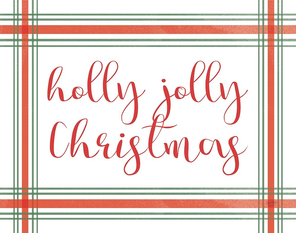 Holly Jolly Christmas art print by Lux + Me Designs for $57.95 CAD