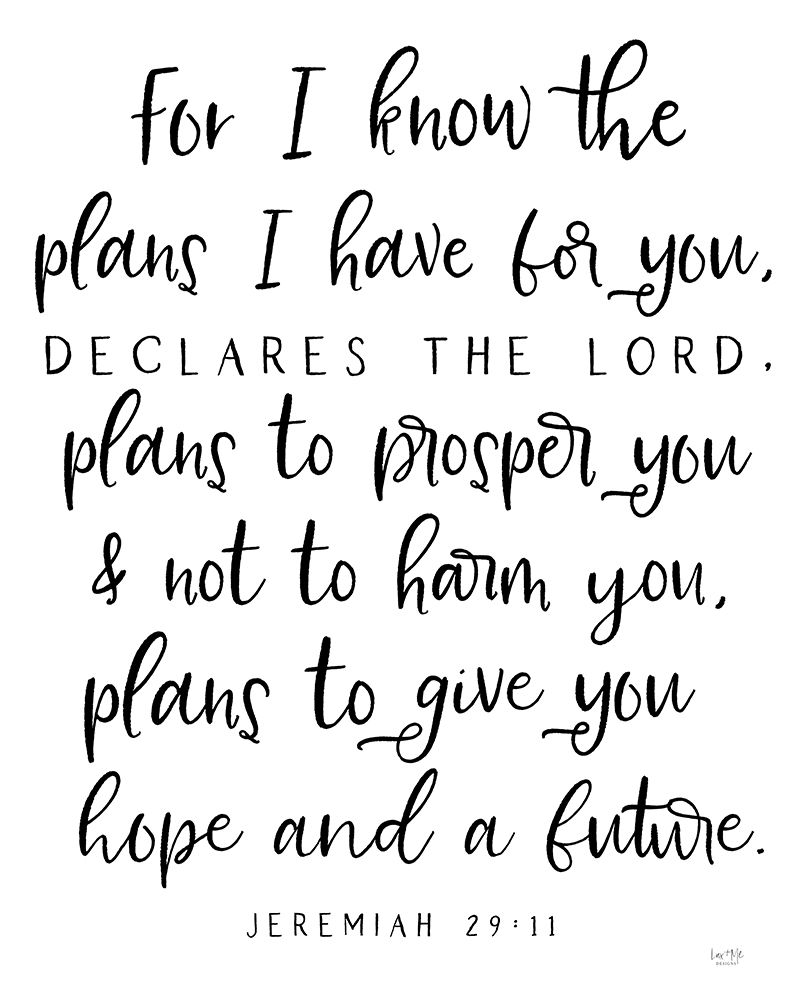 The Plans I Have For You art print by Lux + Me Designs for $57.95 CAD