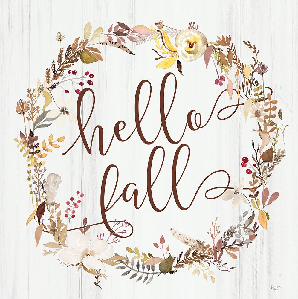 Hello Fall art print by Lux + Me Designs for $57.95 CAD