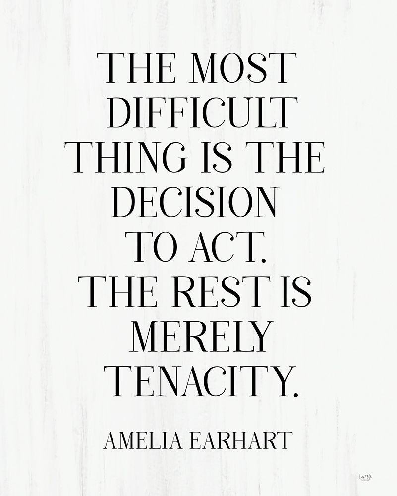 The Most Difficult Thing art print by Lux + Me Designs for $57.95 CAD