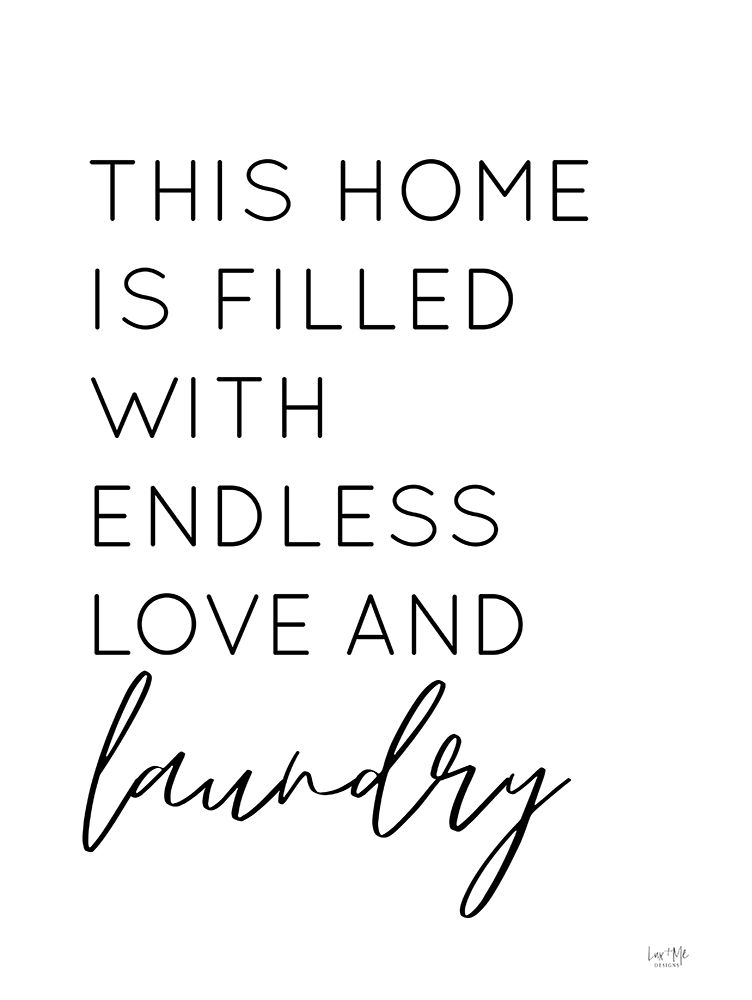 Endless Love and Laundry art print by Lux + Me Designs for $57.95 CAD
