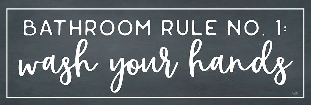 Bathroom Rule No. 1 art print by Lux + Me Designs for $57.95 CAD