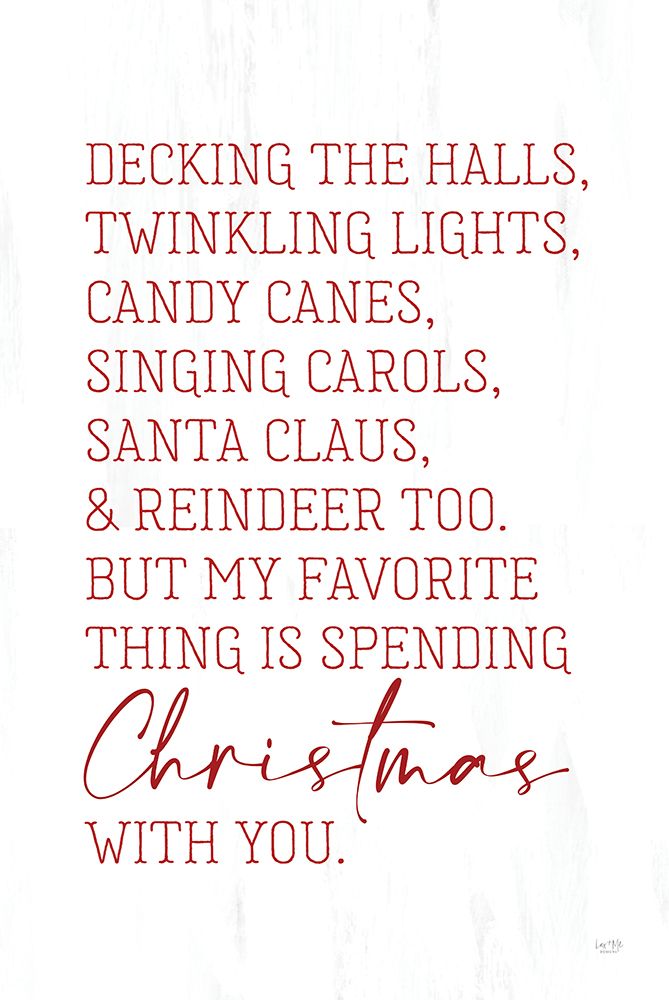 Christmas Favorites art print by Lux + Me Designs for $57.95 CAD
