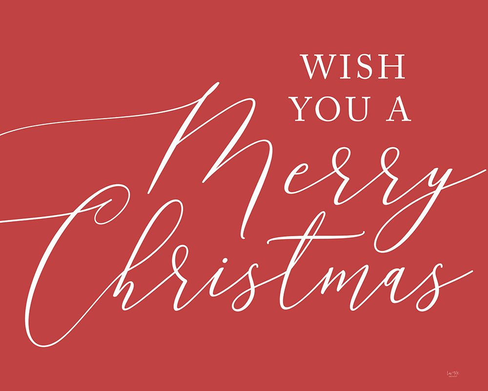 We Wish You a Merry Christmas art print by Lux + Me Designs for $57.95 CAD