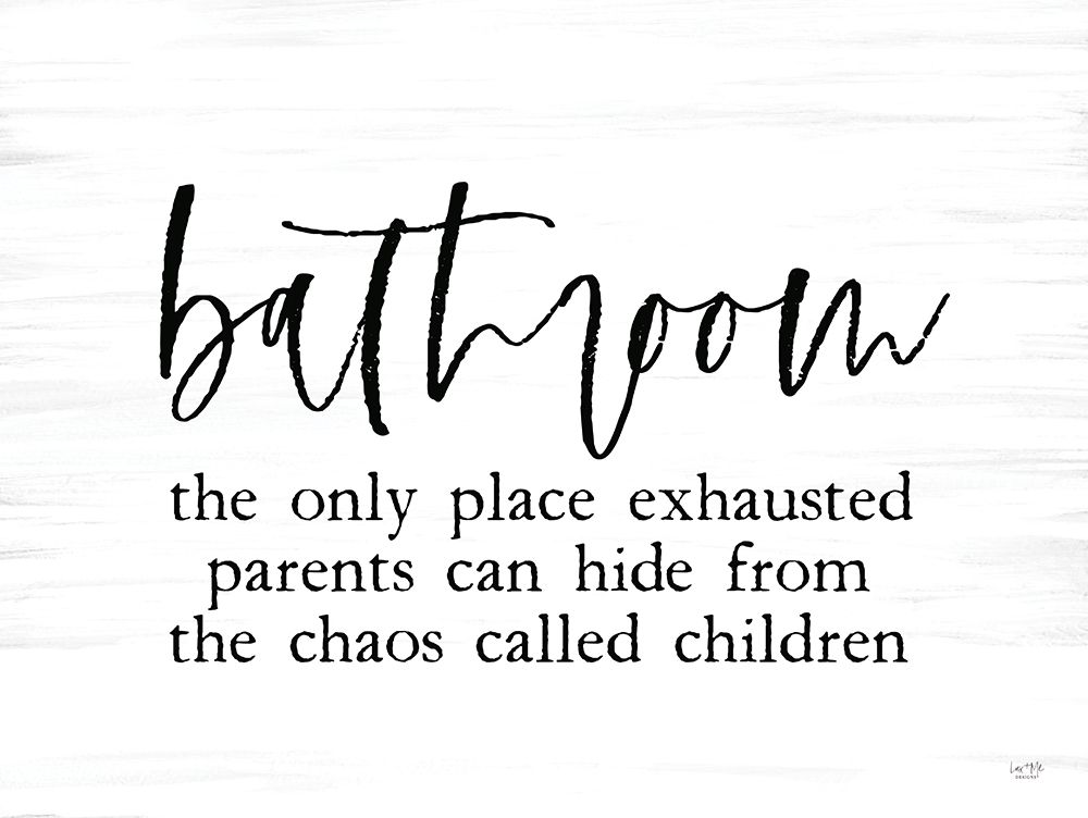 Bathroom Hiding Spot art print by Lux + Me Designs for $57.95 CAD