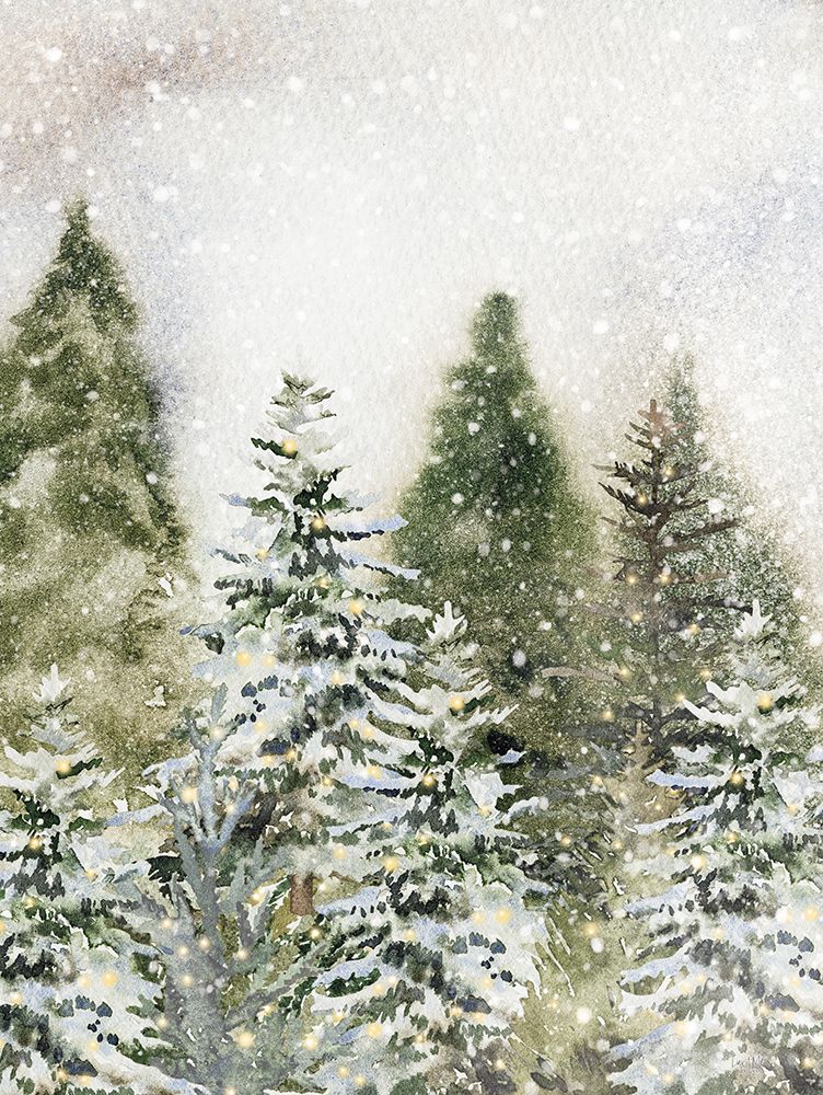Snowy Trees art print by Lux + Me Designs for $57.95 CAD