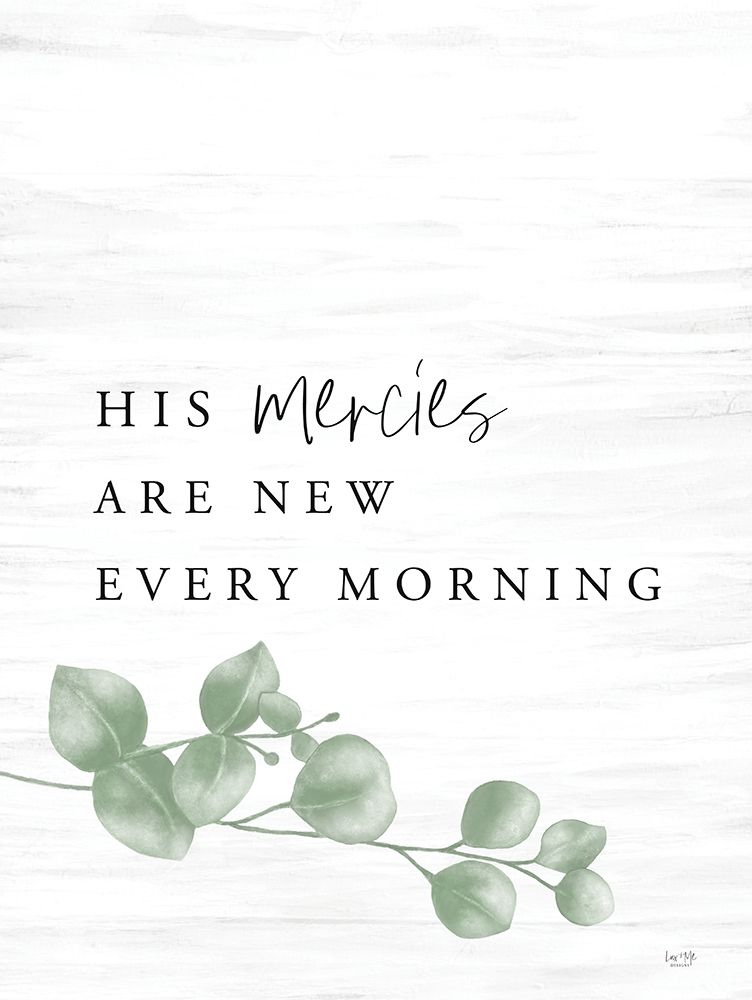 His Mercies Are New Set 1 of 2 art print by Lux + Me Designs for $57.95 CAD