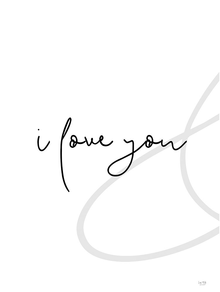 I Love You Set 1 of 2 art print by Lux + Me Designs for $57.95 CAD