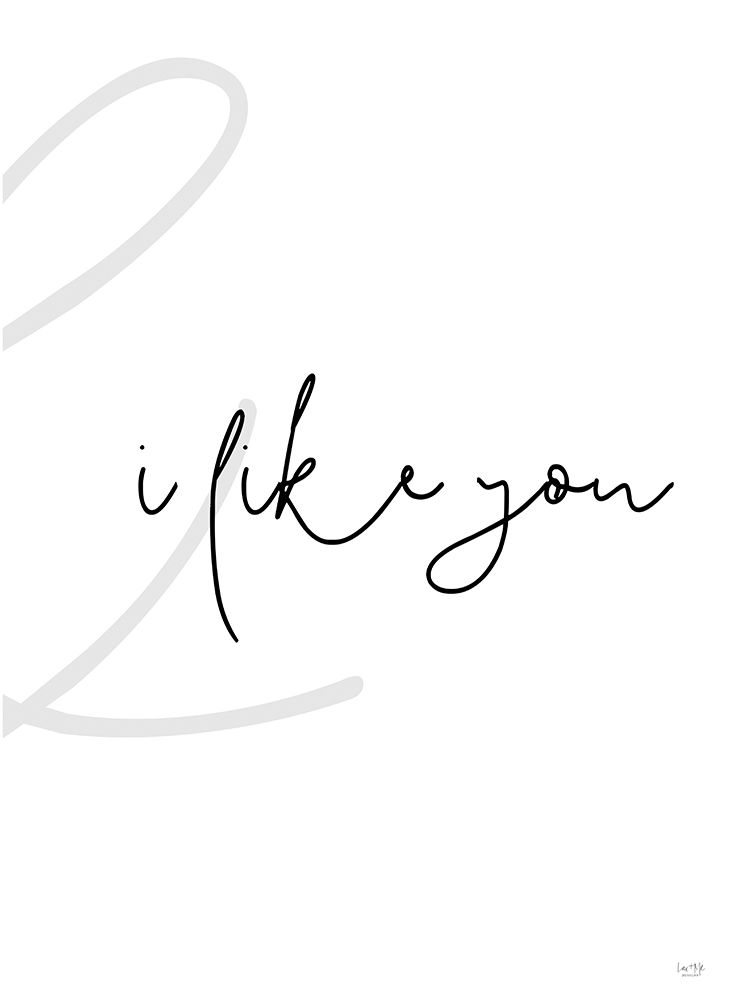 I Like You  Set 2 of 2 art print by Lux + Me Designs for $57.95 CAD