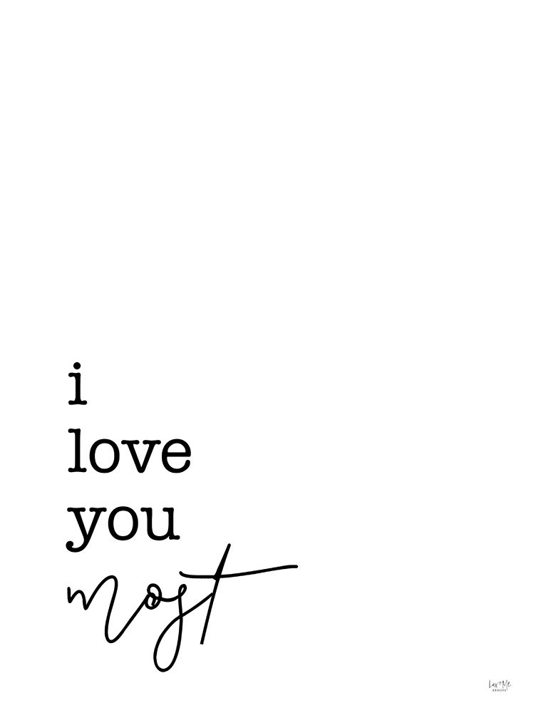 I Love You Set 2 of 2 art print by Lux + Me Designs for $57.95 CAD