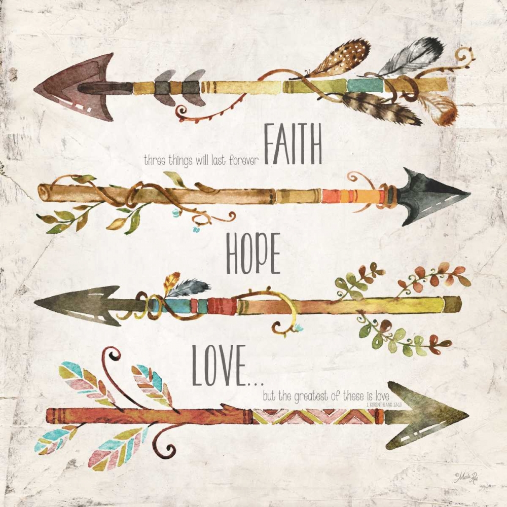 Faith, Hope, Love art print by Marla Rae for $57.95 CAD