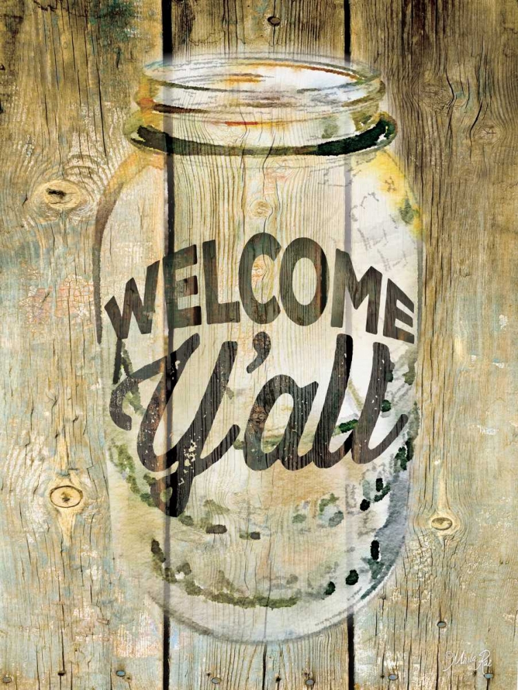 Welcome Yall art print by Marla Rae for $57.95 CAD