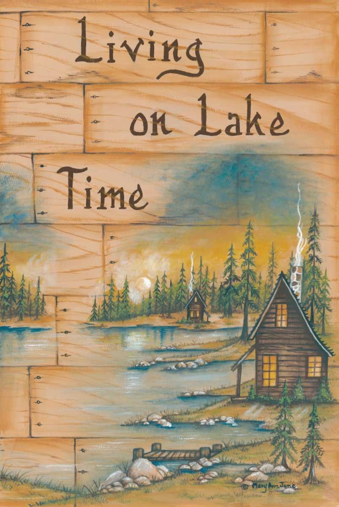 Living on Lake Time art print by Mary Ann June for $57.95 CAD