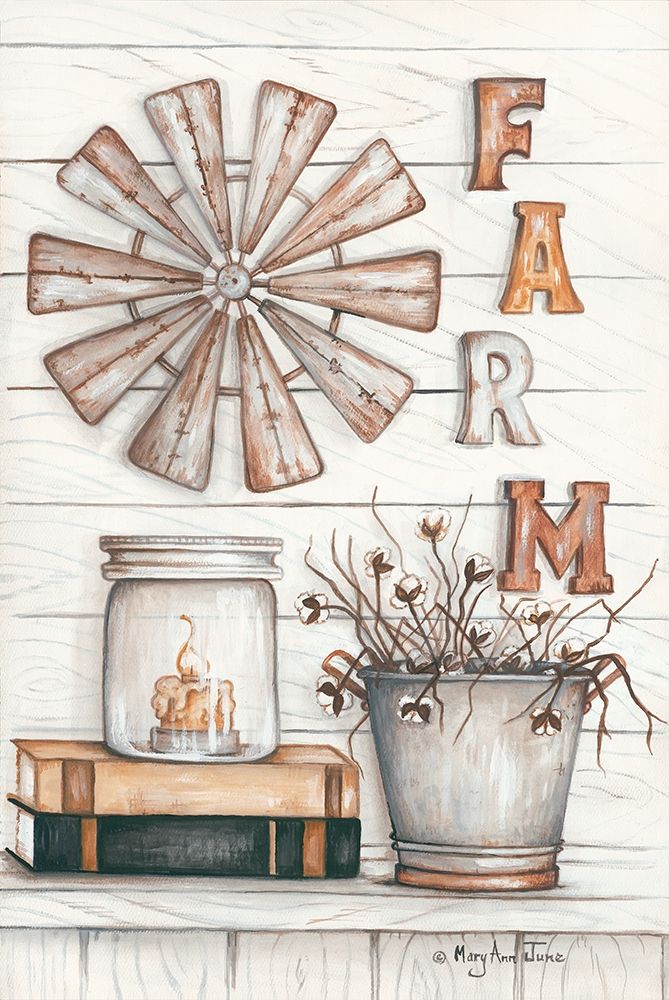 Farm art print by Mary Ann June for $57.95 CAD