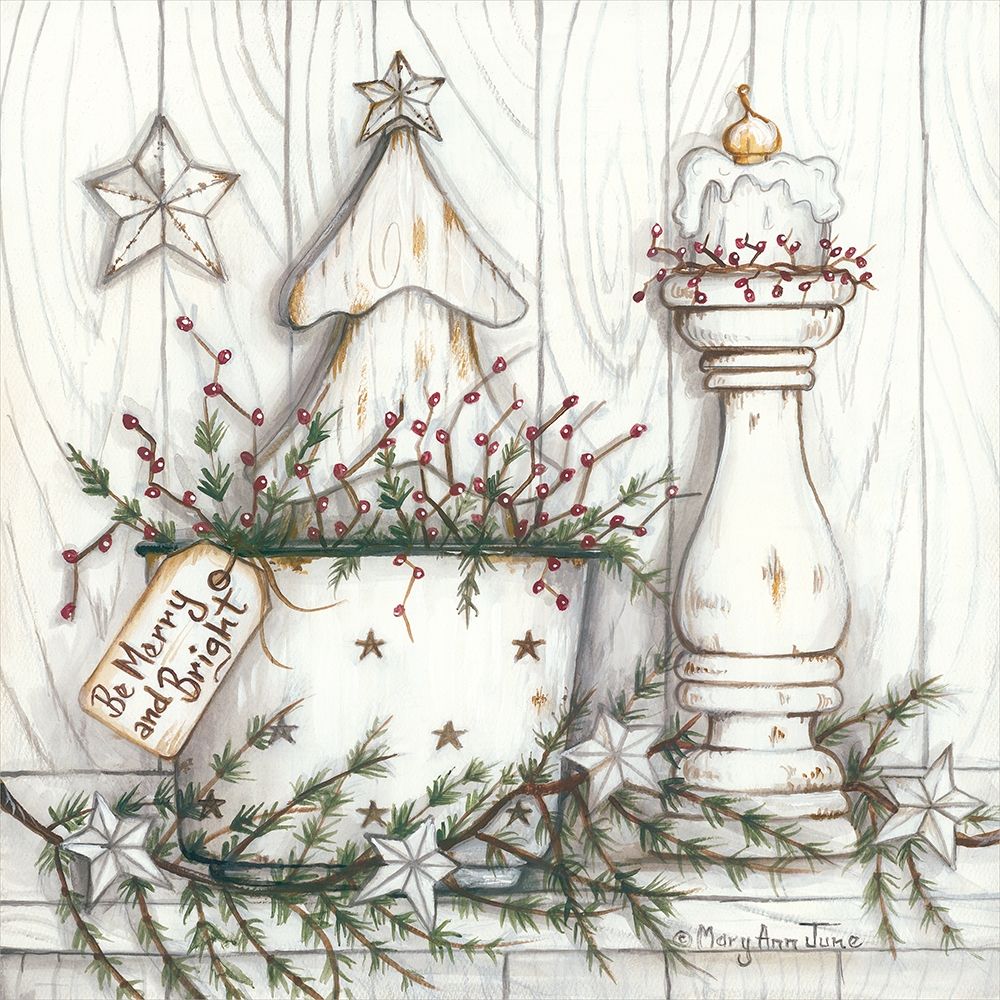 Be Merry and Bright art print by Mary Ann June for $57.95 CAD