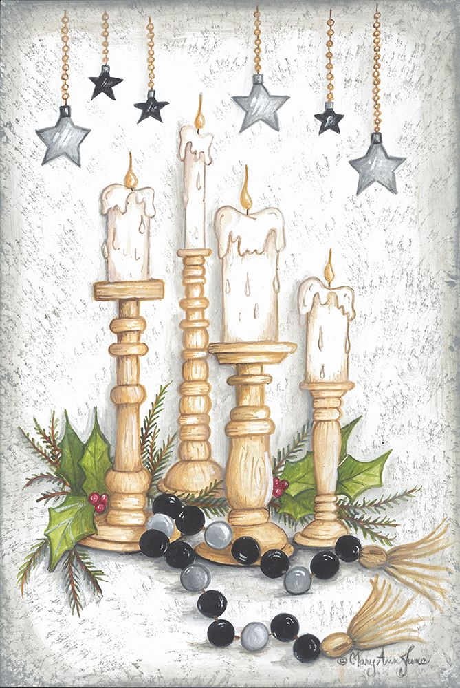 Candlelit Christmas art print by Mary Ann June for $57.95 CAD
