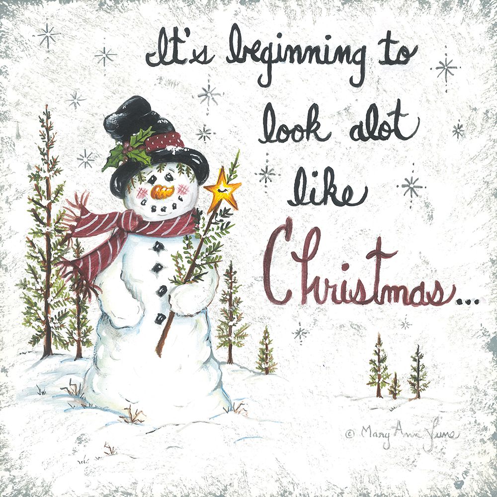 Beginning to Look Like Christmas art print by Mary Ann June for $57.95 CAD