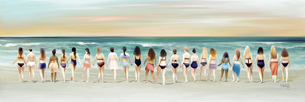 Beach Babes art print by Marla Rae for $57.95 CAD