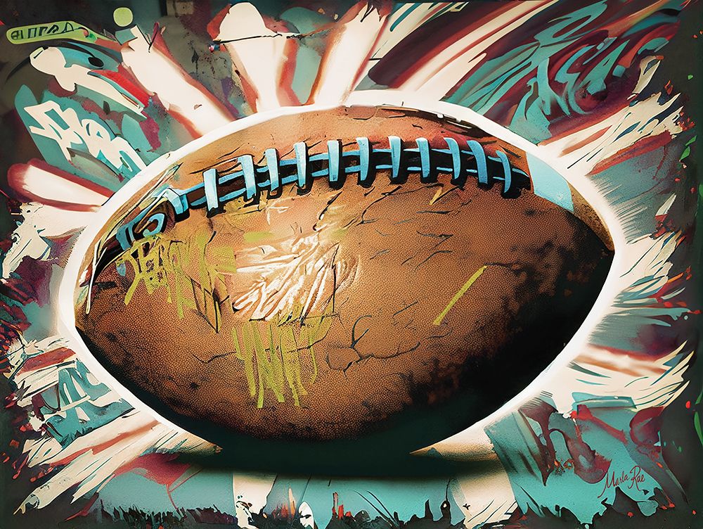 Graffiti Football art print by Marla Rae for $57.95 CAD