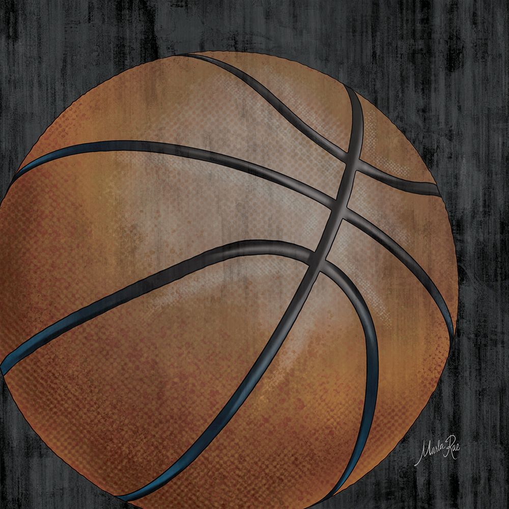 Basketball art print by Marla Rae for $57.95 CAD