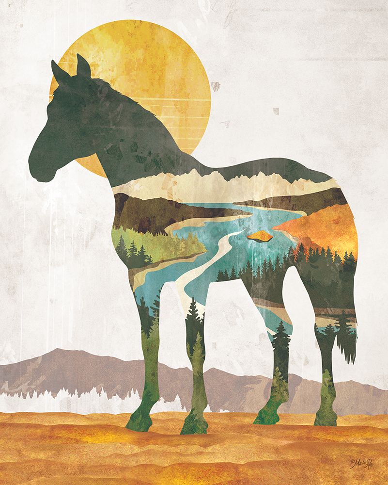 Horse Fusion art print by Marla Rae for $57.95 CAD