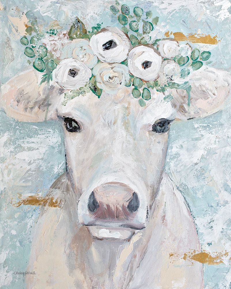 Annabelle the Cow art print by Mackenzie Kissell for $57.95 CAD