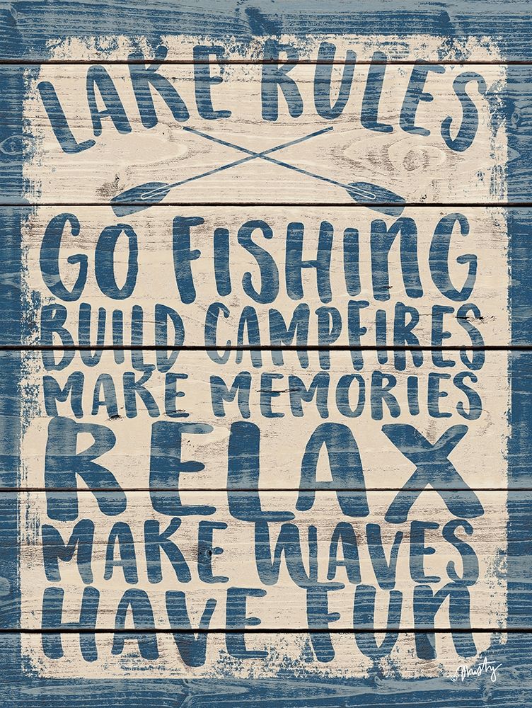 Lake Rules art print by Misty Michelle for $57.95 CAD
