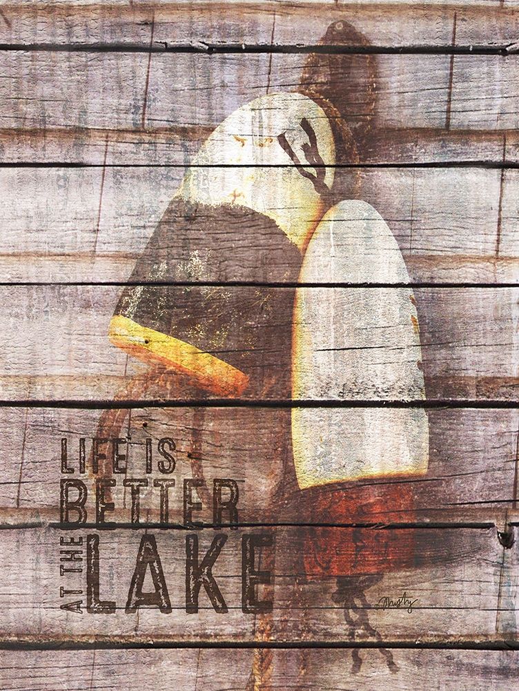 Life is Better at the Lake art print by Misty Michelle for $57.95 CAD