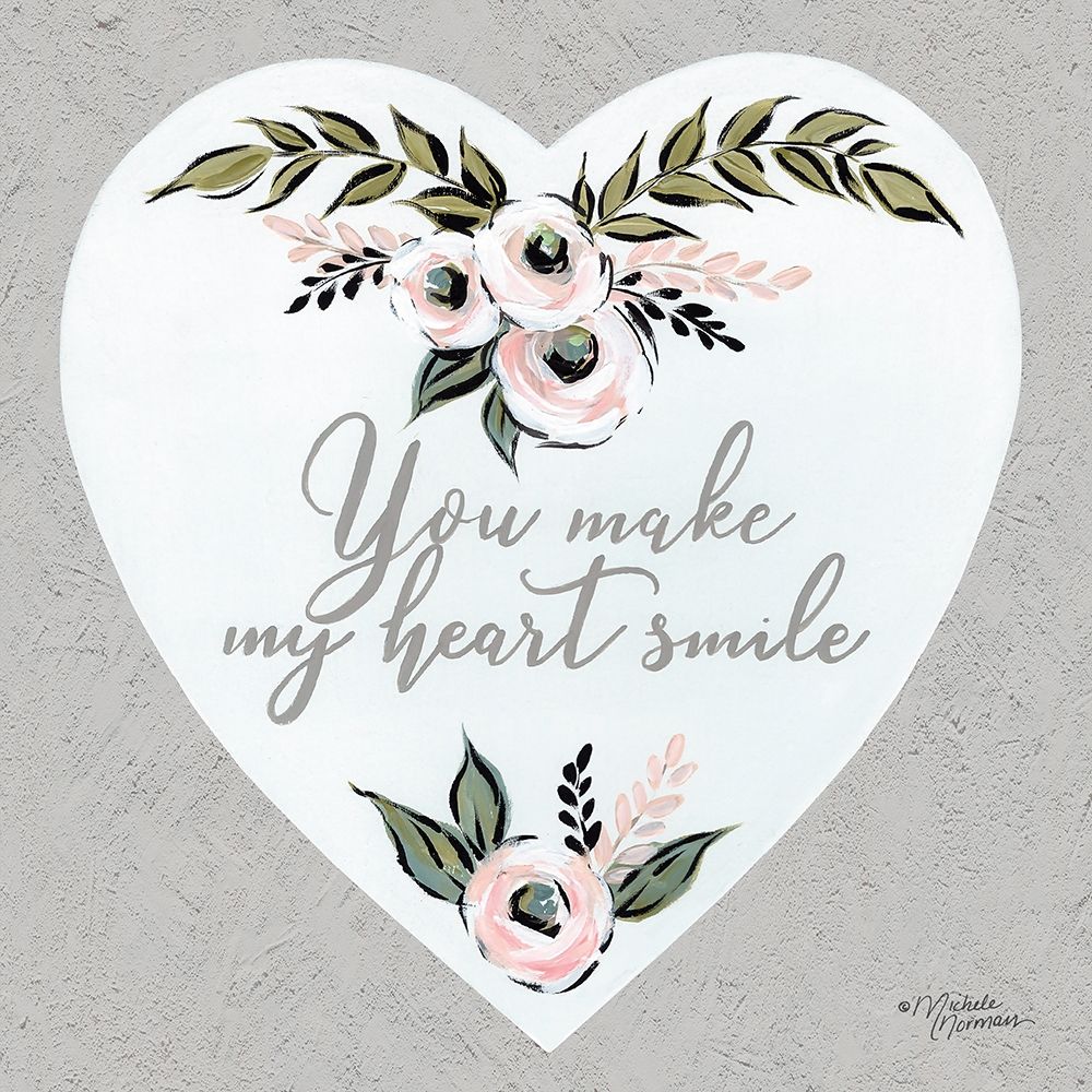 You Make My Heart Smile art print by Michele Norman for $57.95 CAD