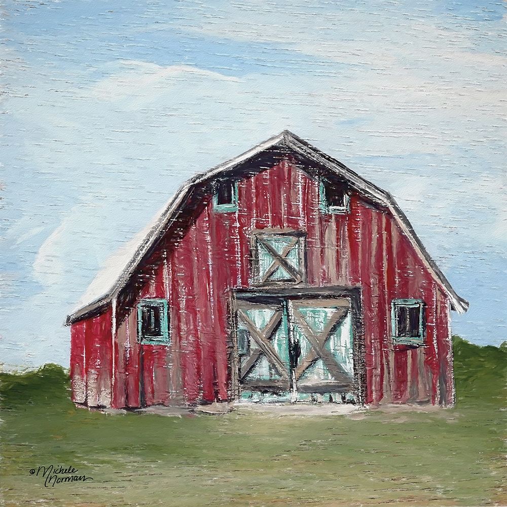 Red Barn art print by Michele Norman for $57.95 CAD