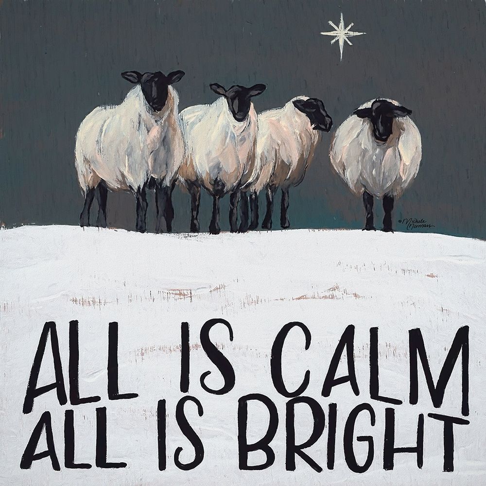 All is Calm All is Bright art print by Michele Norman for $57.95 CAD
