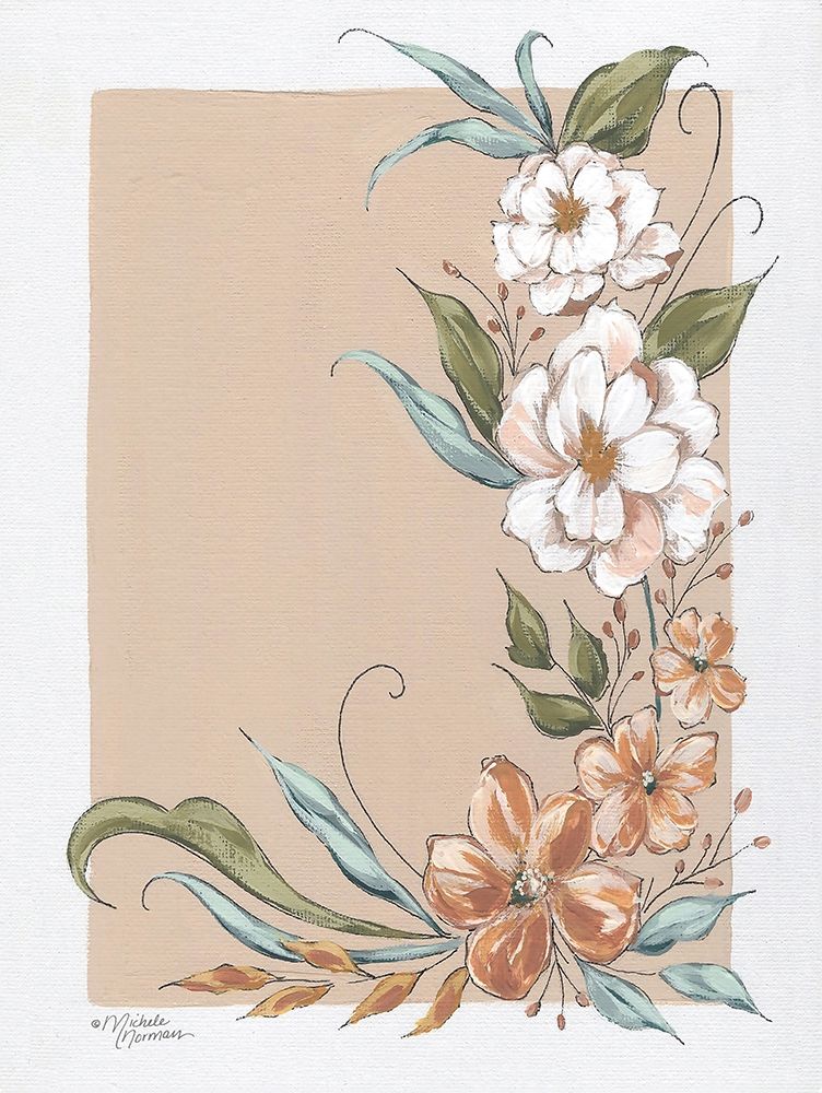 Spring Floral Frame art print by Michele Norman for $57.95 CAD