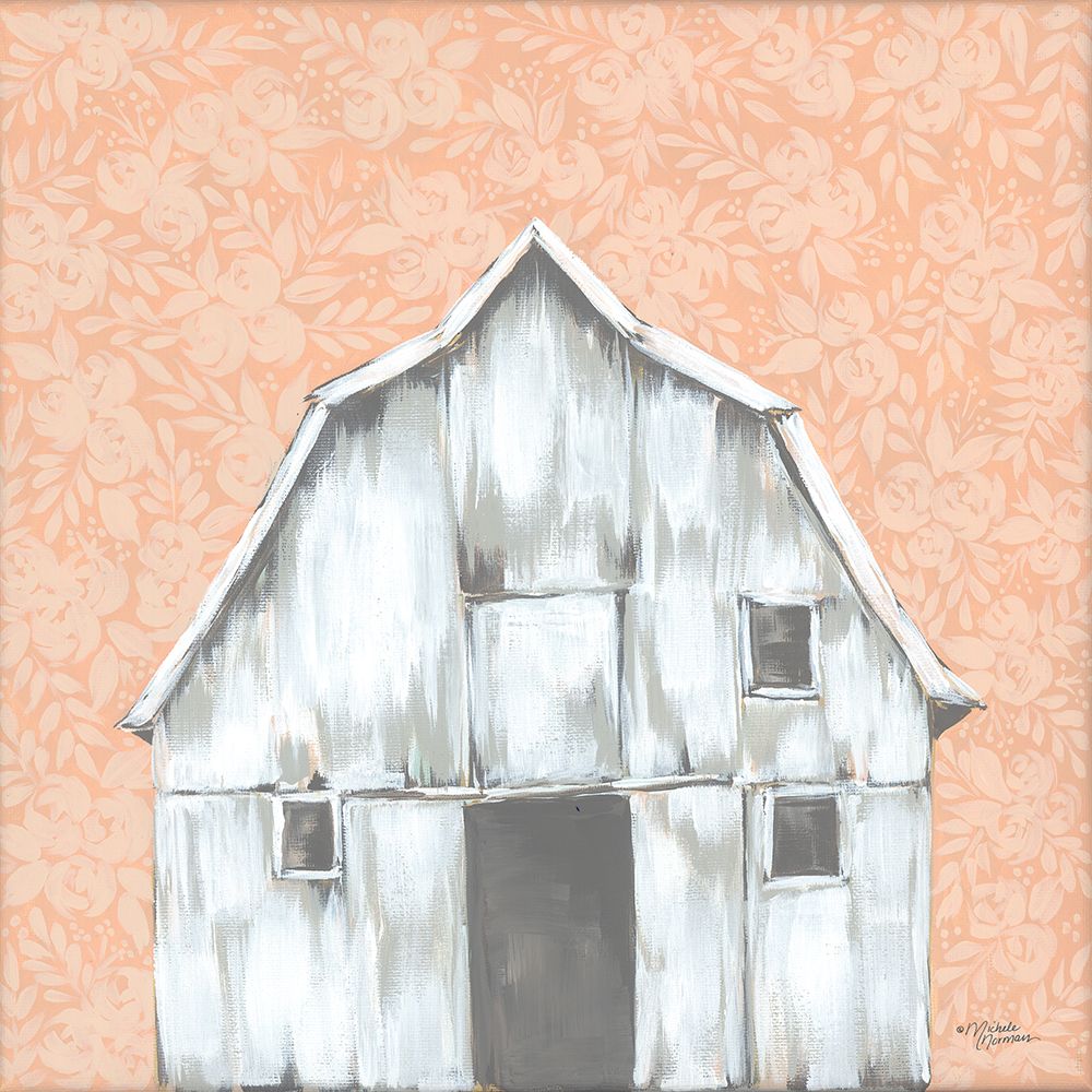 Peaches And Cream Barn art print by Michele Norman for $57.95 CAD