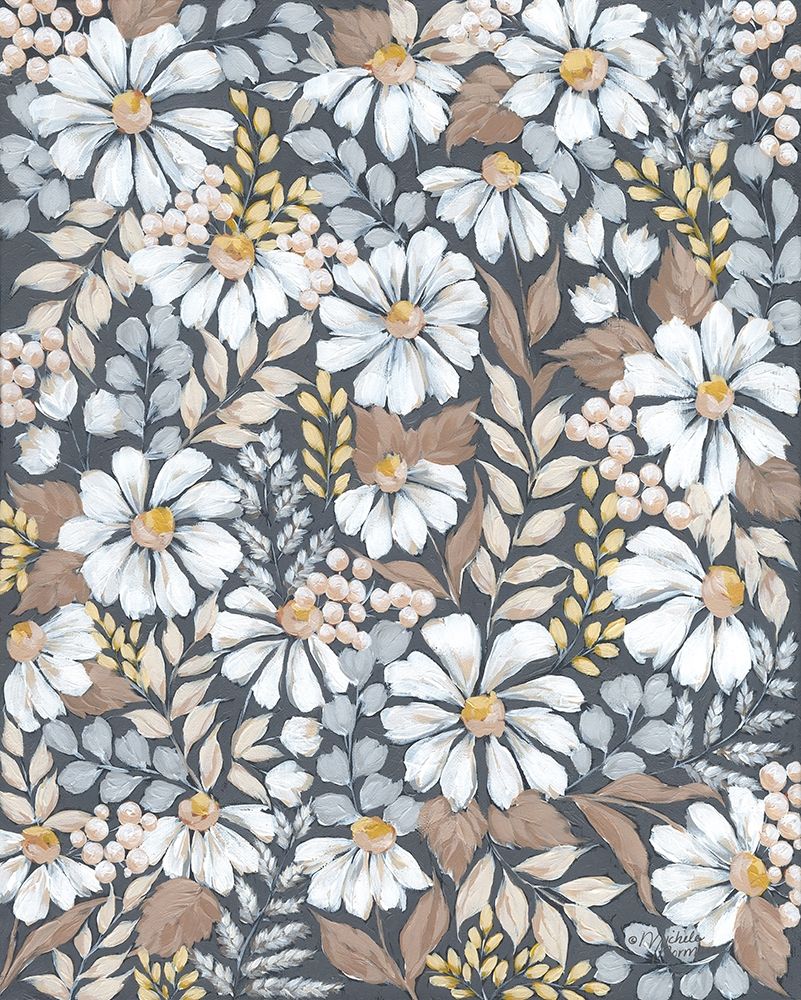 Neutral Daisies art print by Michele Norman for $57.95 CAD
