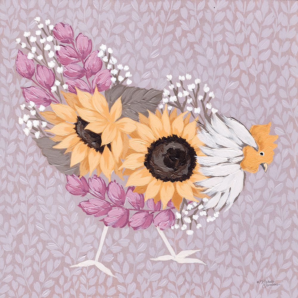 Sunflower Hen I art print by Michele Norman for $57.95 CAD